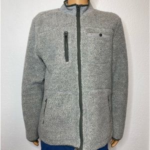 Marine Layer Tim Sherpa Jacket Men’s Size XL Full Zipper Heather Gray EUC